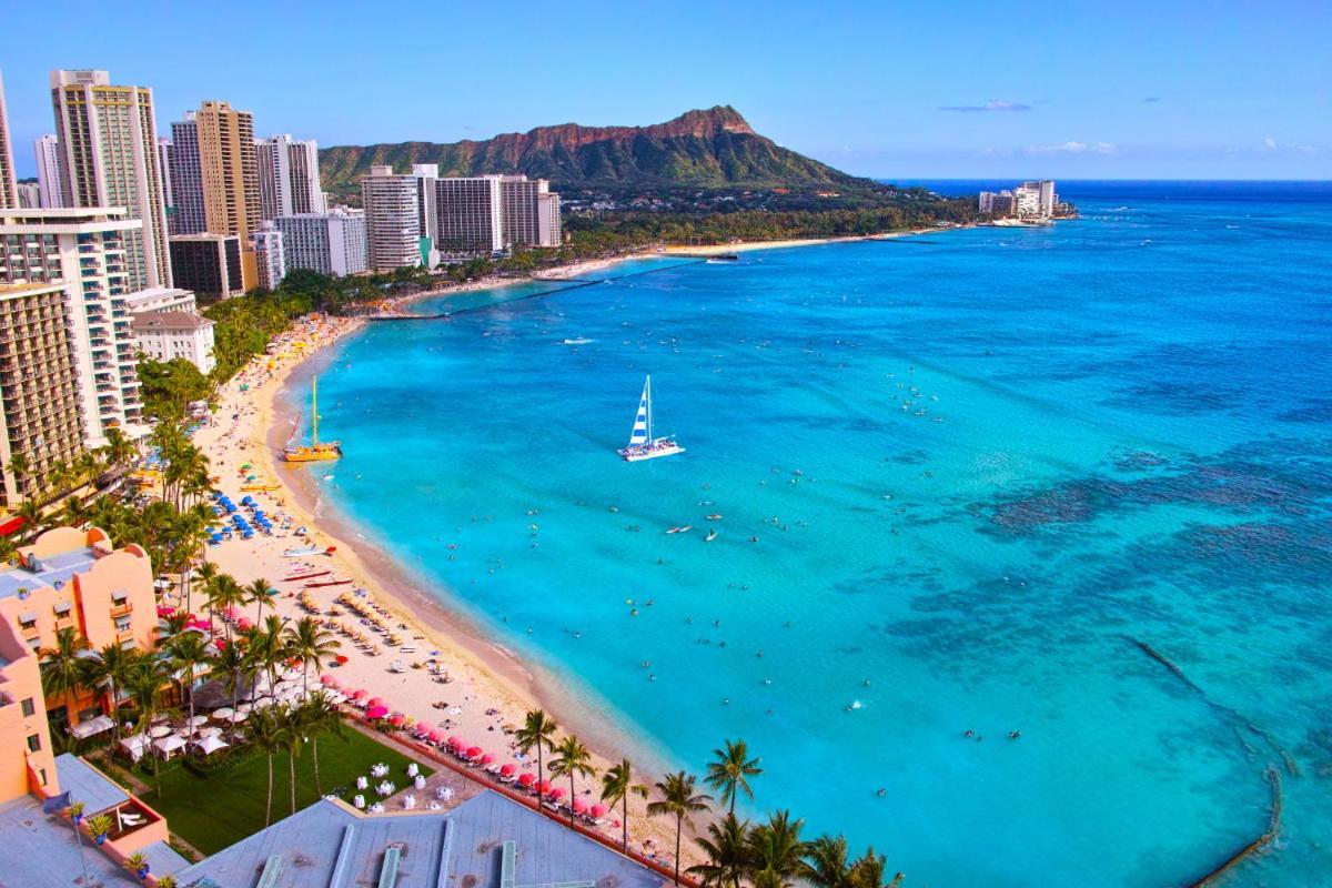 Renovated With City View At Aqua Palms Waikiki Honolulu Kültér fotó