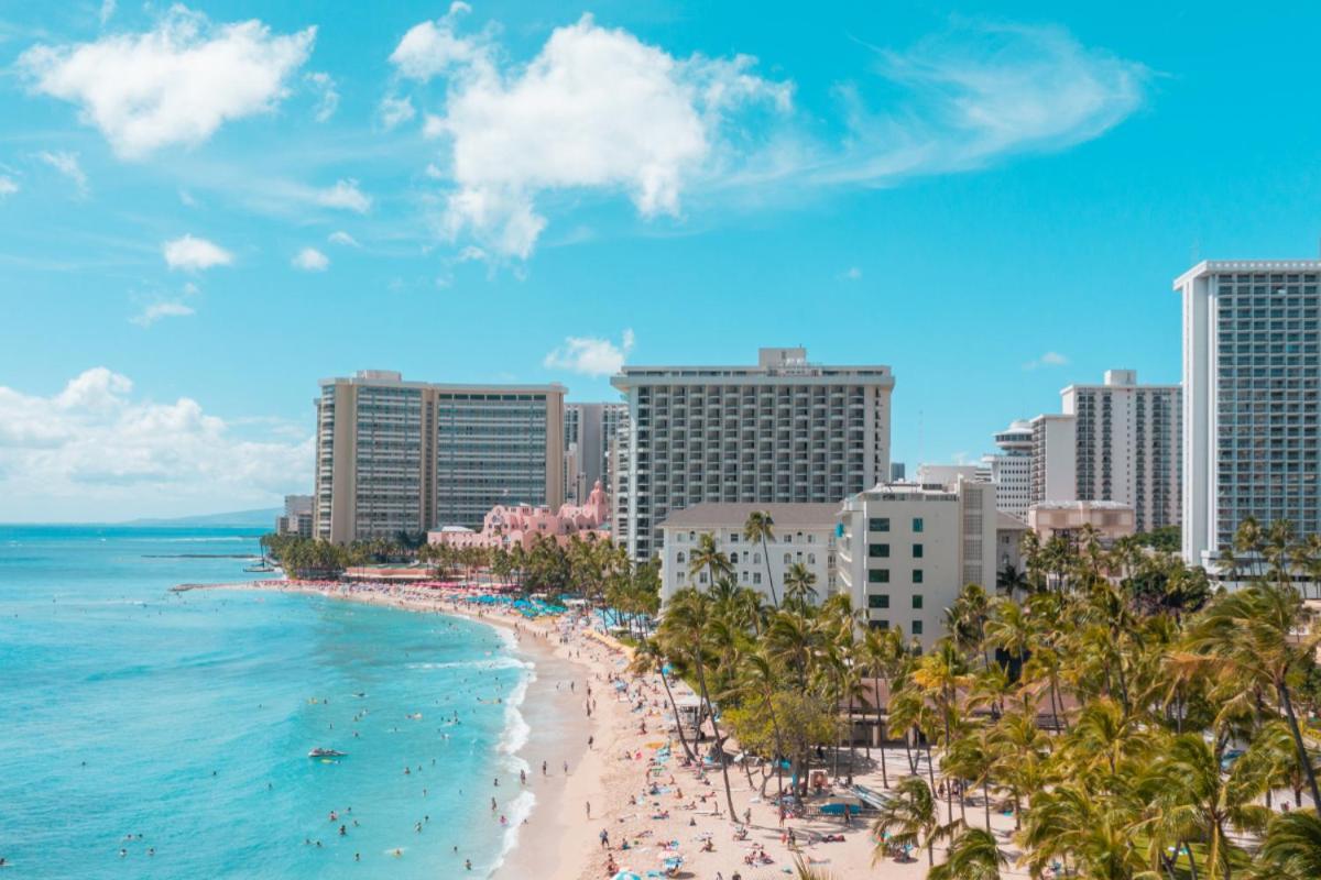 Renovated With City View At Aqua Palms Waikiki Honolulu Kültér fotó